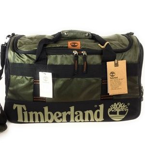 timberland leather duffle bag